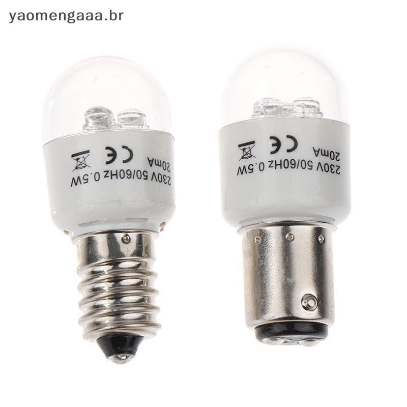 [yaoaa] 1pce Costura LED Lâmpada BA15D/E14 Light Iluminate 0.5W AC 190-250W Máquina De Doméstica COD