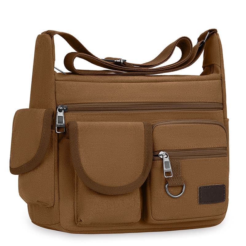 Pode segurar grande capacidade Multi-camada ferramenta saco Casual masculino grande copo de água bolsa masculina lona de