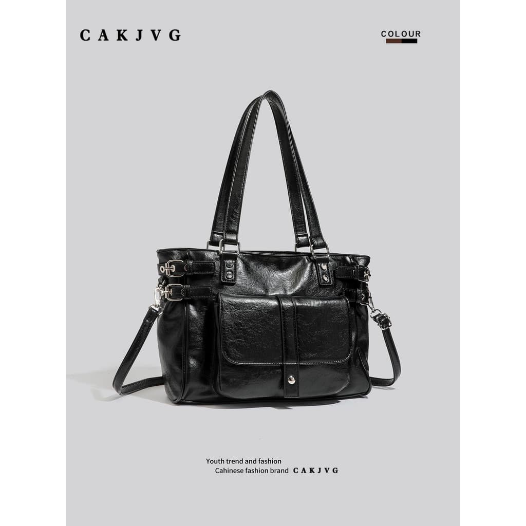 CAKJVG Bolsa Tote de couro macio de grande capacidade estilo menina quente bolsa feminina 2026 novo estilo bolsa mensage