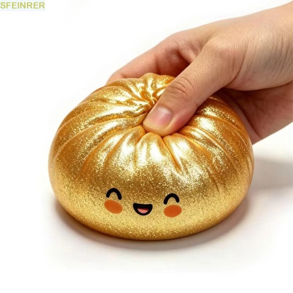 SFEINRER Glitter Shark Dumplings Squishy Toy , Soft Slow Resilience Dumpling Squishes , Com Vaporizador