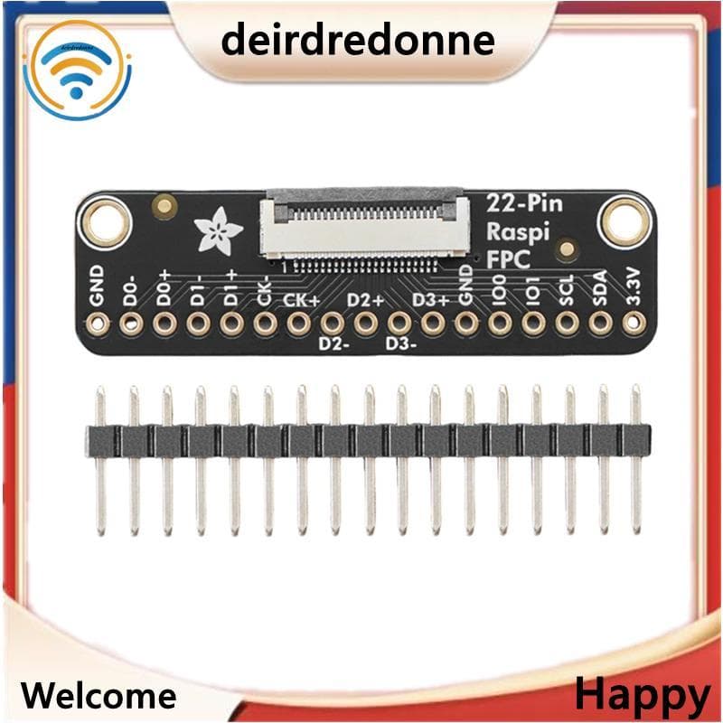 Interface FPC Breakout Board-DSI Ou RP2350 HSTX-Para 5 Compatíveis-Conector De 22 Pinos E 0.5 Mm