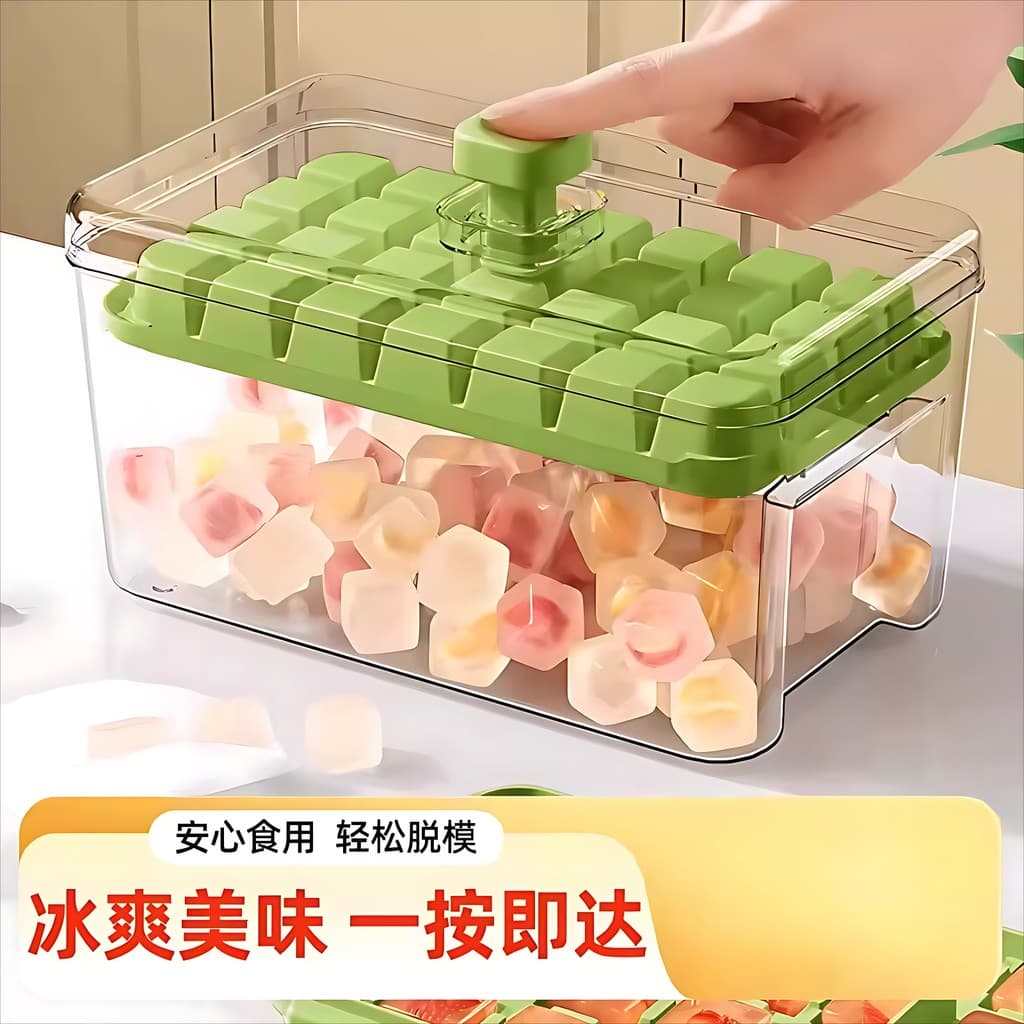 Molde de bandeja de gelo de cubo de gelo de qualidade alimentar grande doméstico caseiro cubo de gelo congelado ferramen