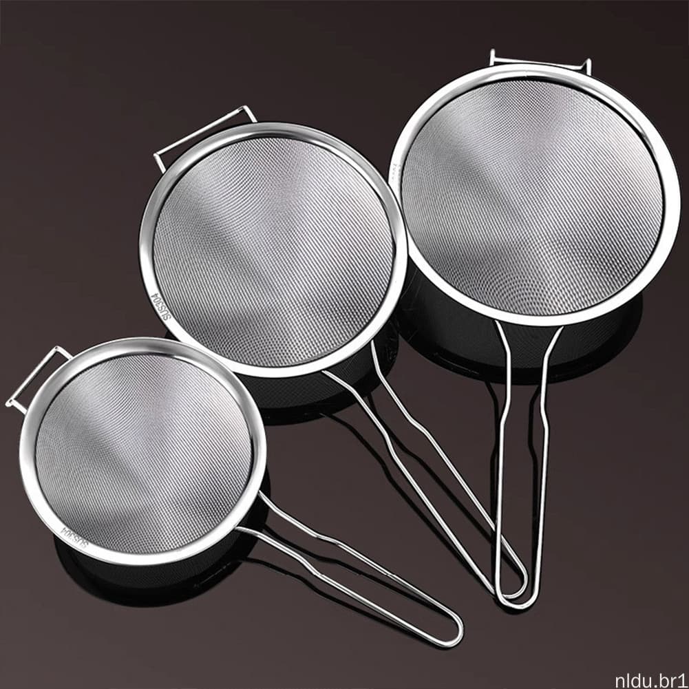 Coador De Malha Pequeno Com Alça , Resistente A Altas Temperaturas , À Prova De Ferrugem , Ferramenta De Cozinha De Grau