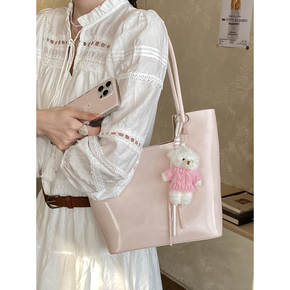 Bolsa de ombro diária commuter All-Match 2026 nicho Design brilhante sacola estudante classe commuter bolsa