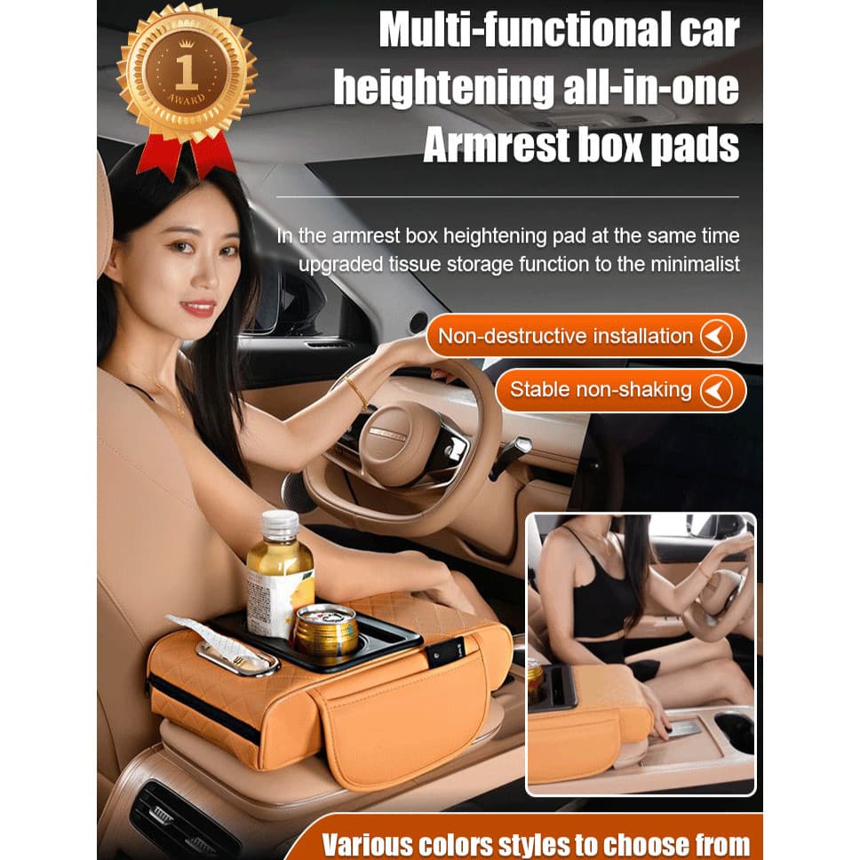 [Apoio Ajustável] Carro Porta-Tecido Bolsa Multiuso Almofada Central Elevada Caixa de Apoio/Fácil Instalação/Carro