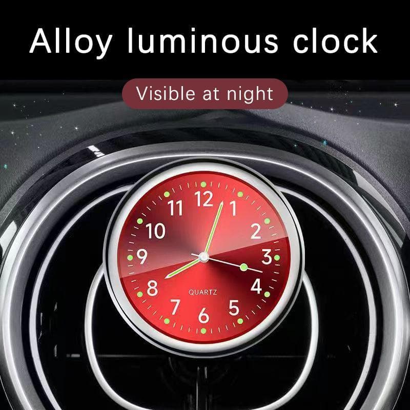 [TaTa] Alta Qualidade Universal Moda Pequeno Luminoso Carro Clo Sho À Prova Decorativo Ornamento Automático Acessórios D