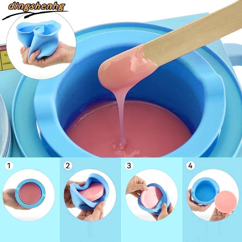 Pote De Substituição Para Aquecedor De Cera , Tigelas De Silicone Resistentes Ao Calor , Forro Antiaderente , Fácil Limp
