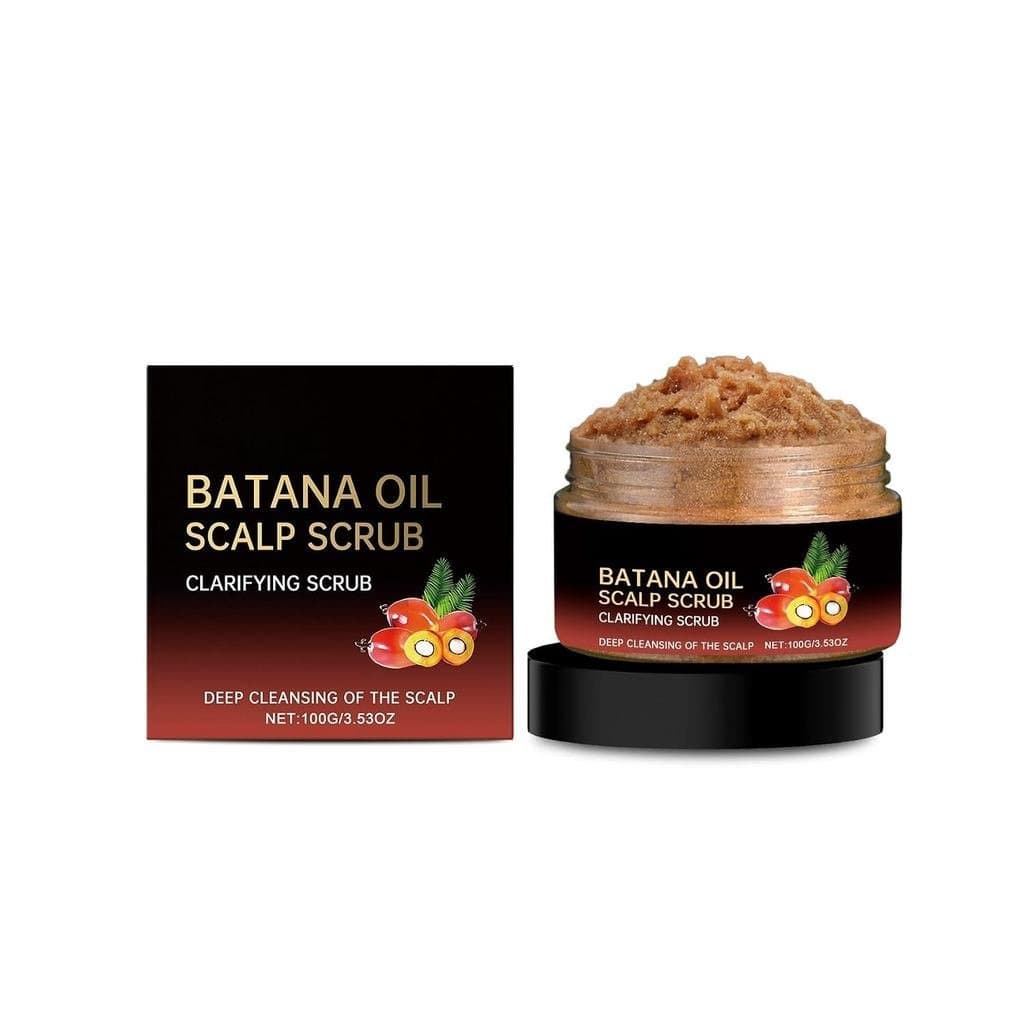 Esfoliante Capilar com Óleo de Batana para Limpeza Profunda e Nutrição do Cabelo com Sal Marinho e Óleos Naturais para u