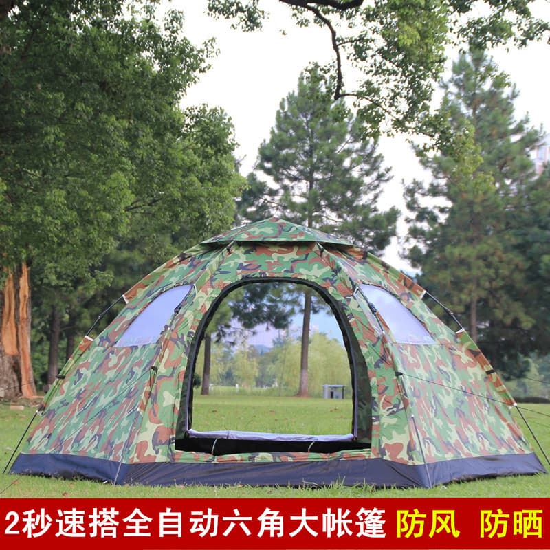 Tenda ao ar livre 5-8 pessoas totalmente automática construção livre barraca de acampamento 3-4 pessoas parque multijoga