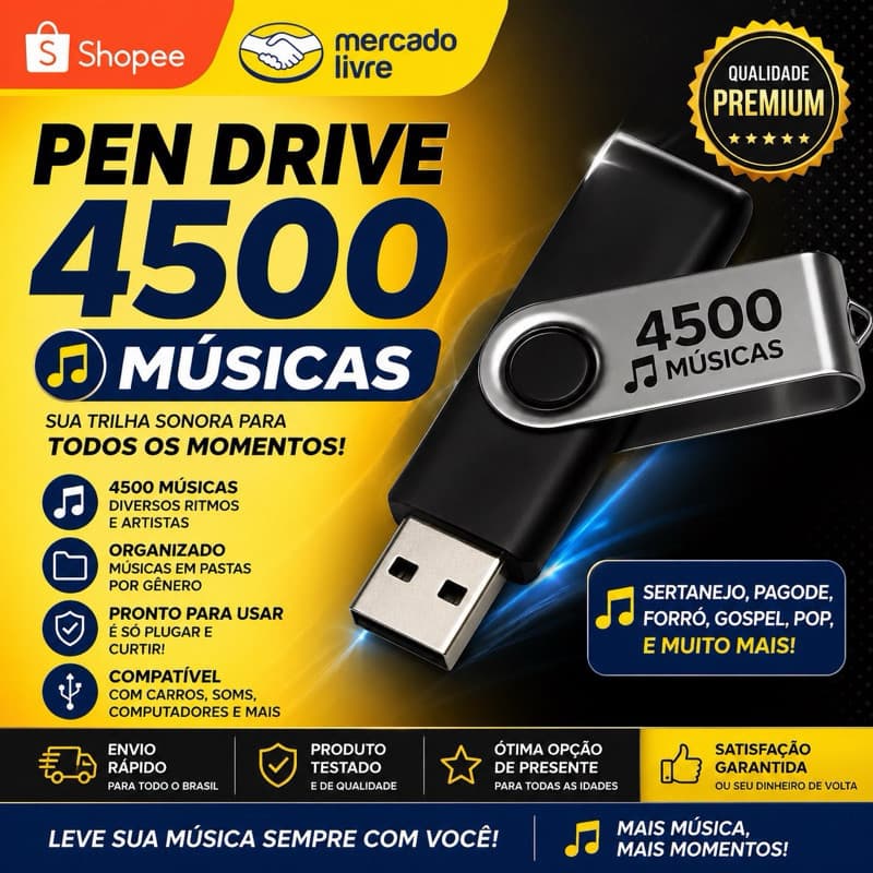 Pen Drive atualizado 4.500
