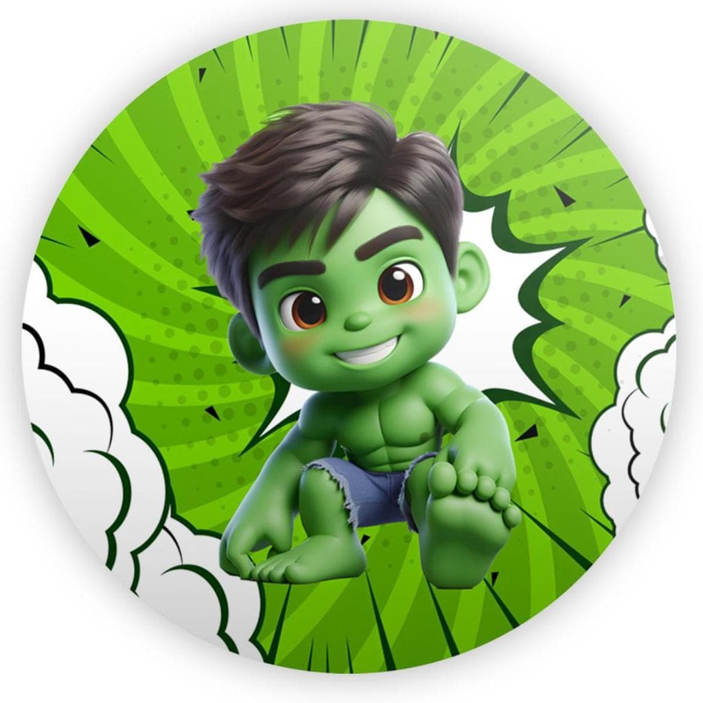 Capa Mini Painel Para estrutura de 50x50 Personalizado para festa na mesa - HULK