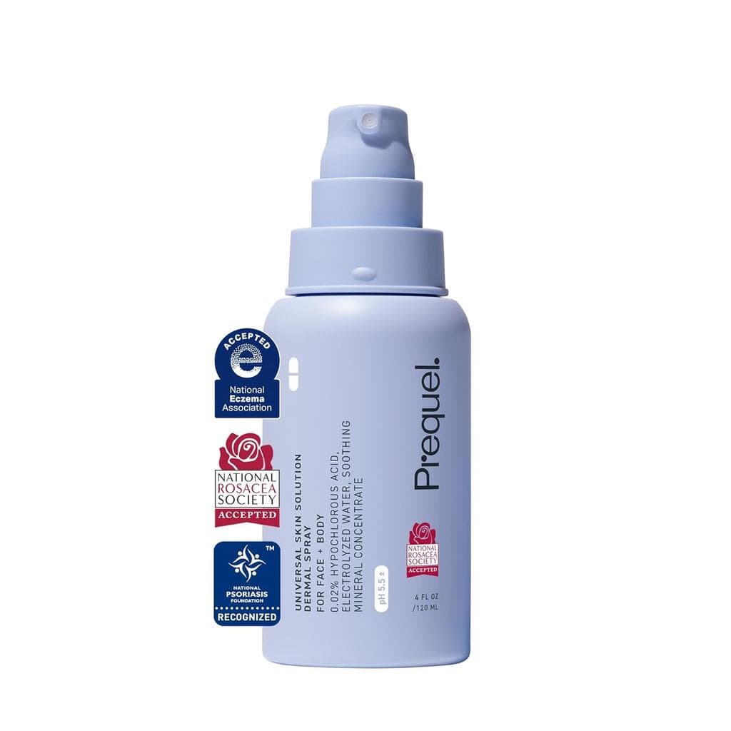 Prequel Skin Solução Universal para a Pele, Spray de Ácido Hipocloroso para Rosto e Corpo. Limpa-Rosto e Spray Dérmico H