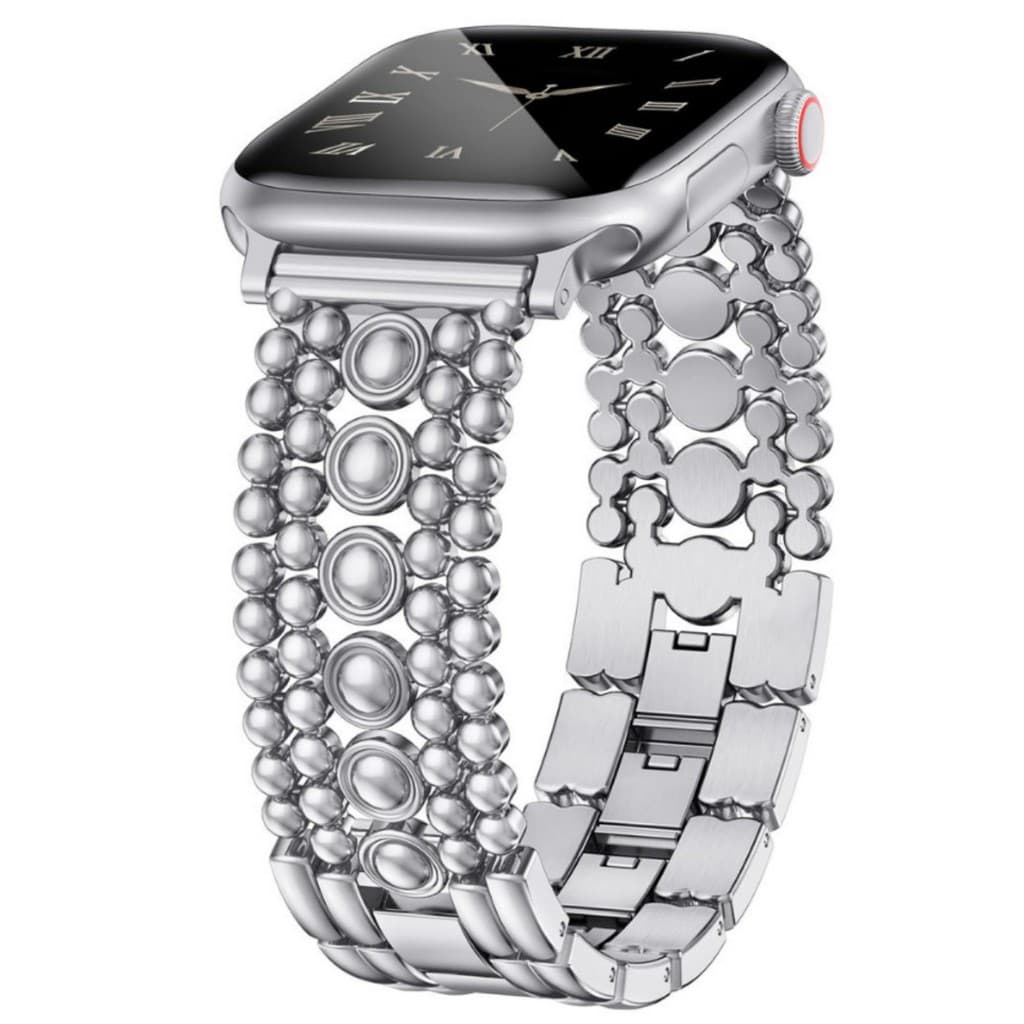 Compatível com i Watch Strap Senhoras de 11a geração, linda pulseira de Metal