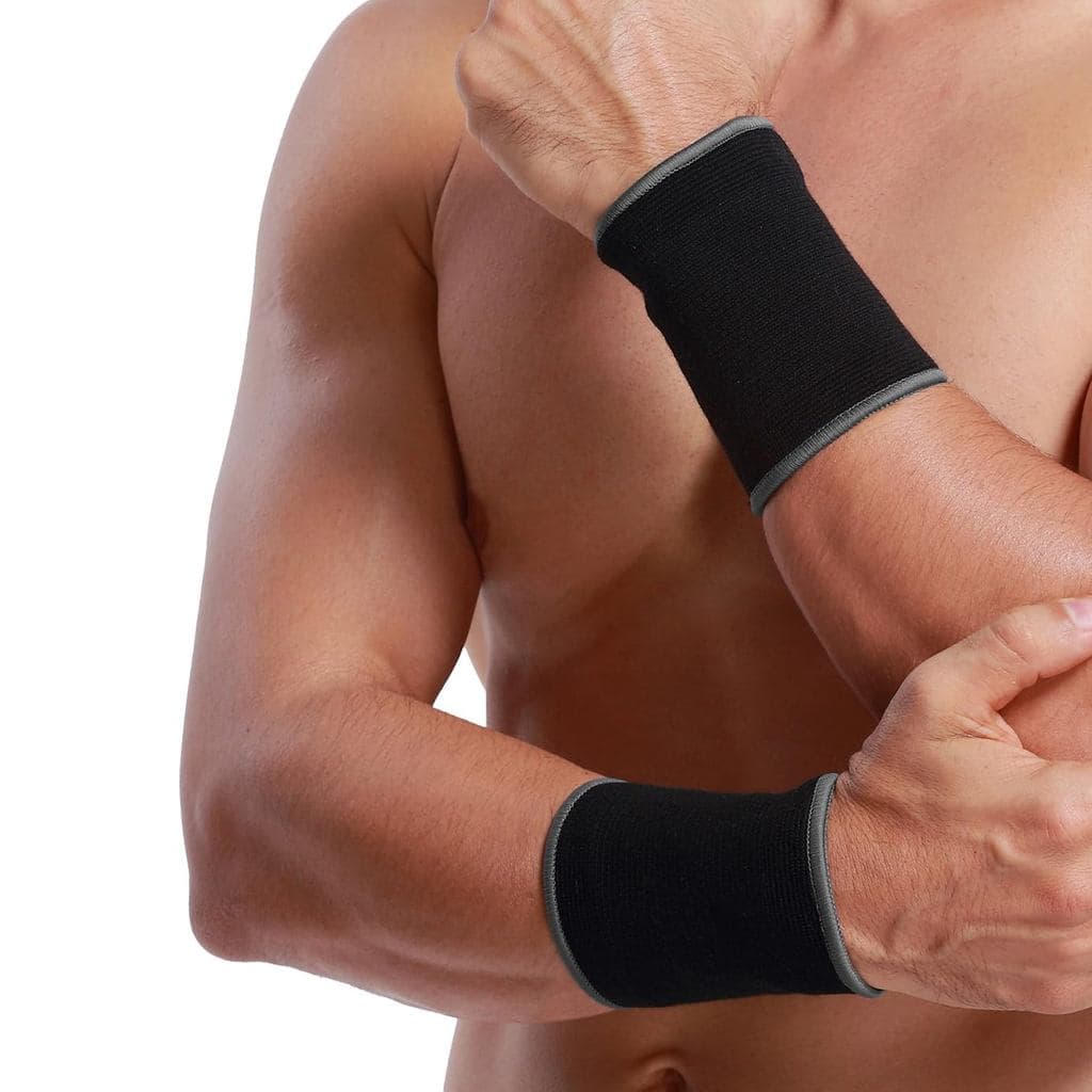 Neotech Care Munhequeira de Compressão - Tecido de Malha Elástico e Respirável - para Tênis, Academia, Esportes, Tendini