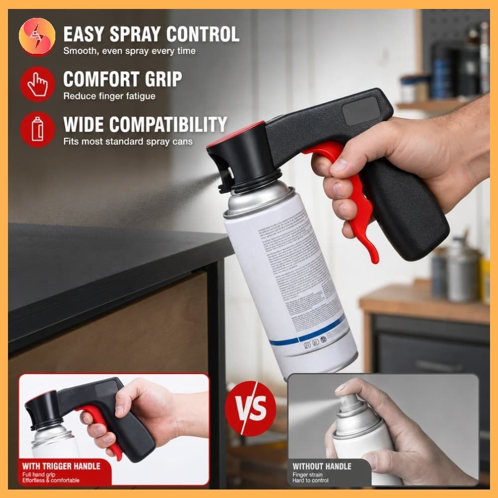 Spray De Aerossol Pode Gatilho Lidar Com Pistola De Pintura Ferramenta De Fixação Mesmo Controle DIY Móveis Reparo Do Ca