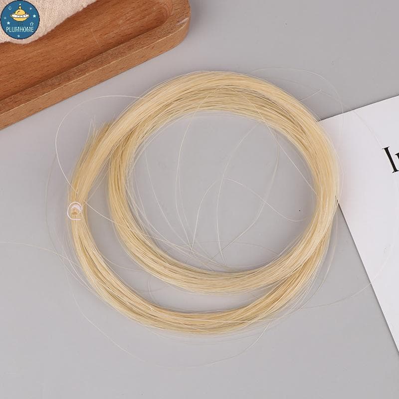 PLUMHOME Cavalo Cauda Violino Arco Cordas Peças De Crina Natural Tipo Universal Branco Para Viola Violoncelo Cabelo .