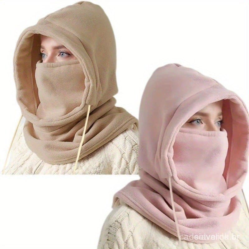 Cachecol Balaclava De Inverno Com Capuz , Polaina De Pescoço Quente À Prova De Vento Para Atividades Ao Ar Livre