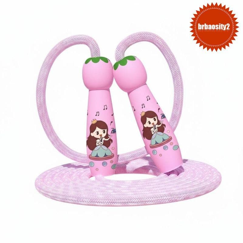 [Brbaosity2] Corda De hop Infantil , Comprimento Ajustável , Alça De Desenho Animado , Macia , Para Iniciantes , Pré-Esc