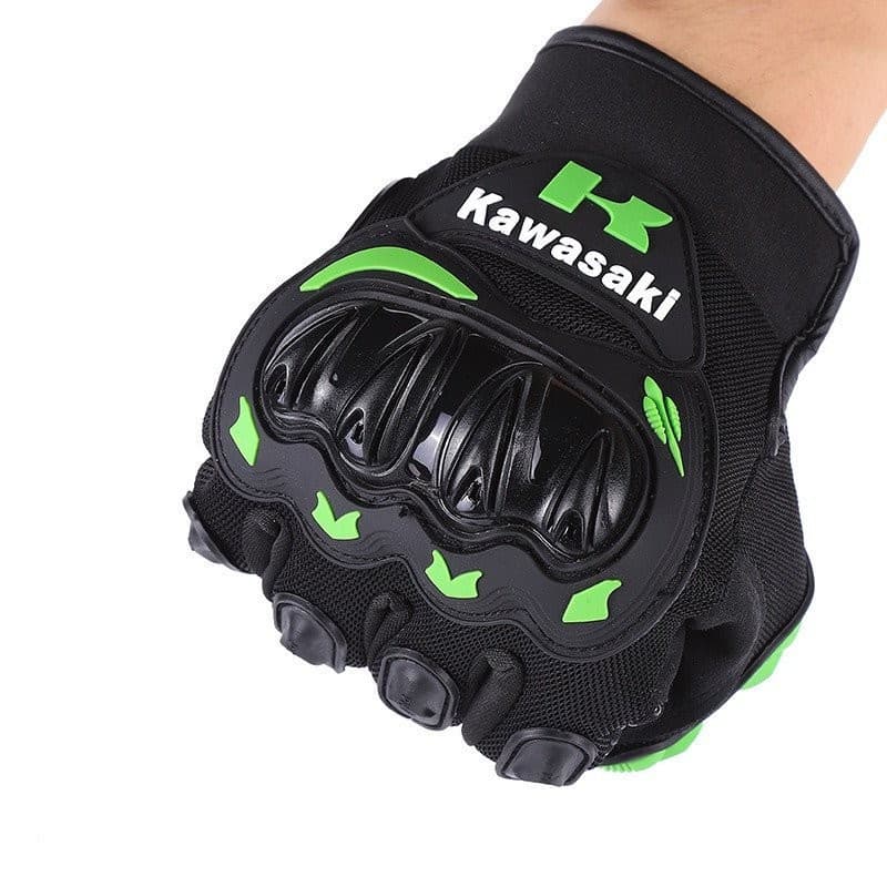 Kawasaki com Proteção nos Dedos e Palma Reforçada, Ideal para Motocross e Trilha