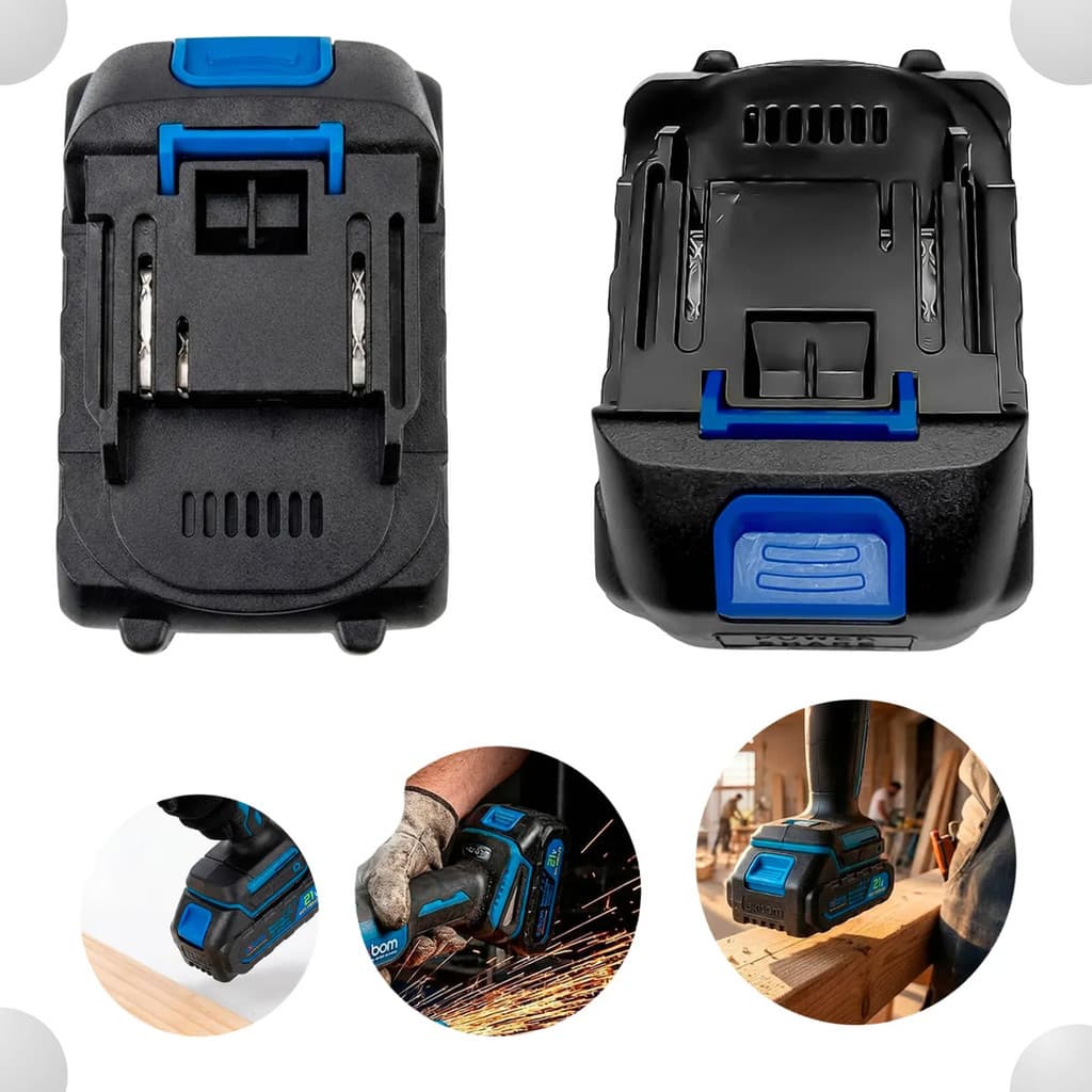 Bateria De Reposição 21v 10000mah Lítio Para Chave De Impact