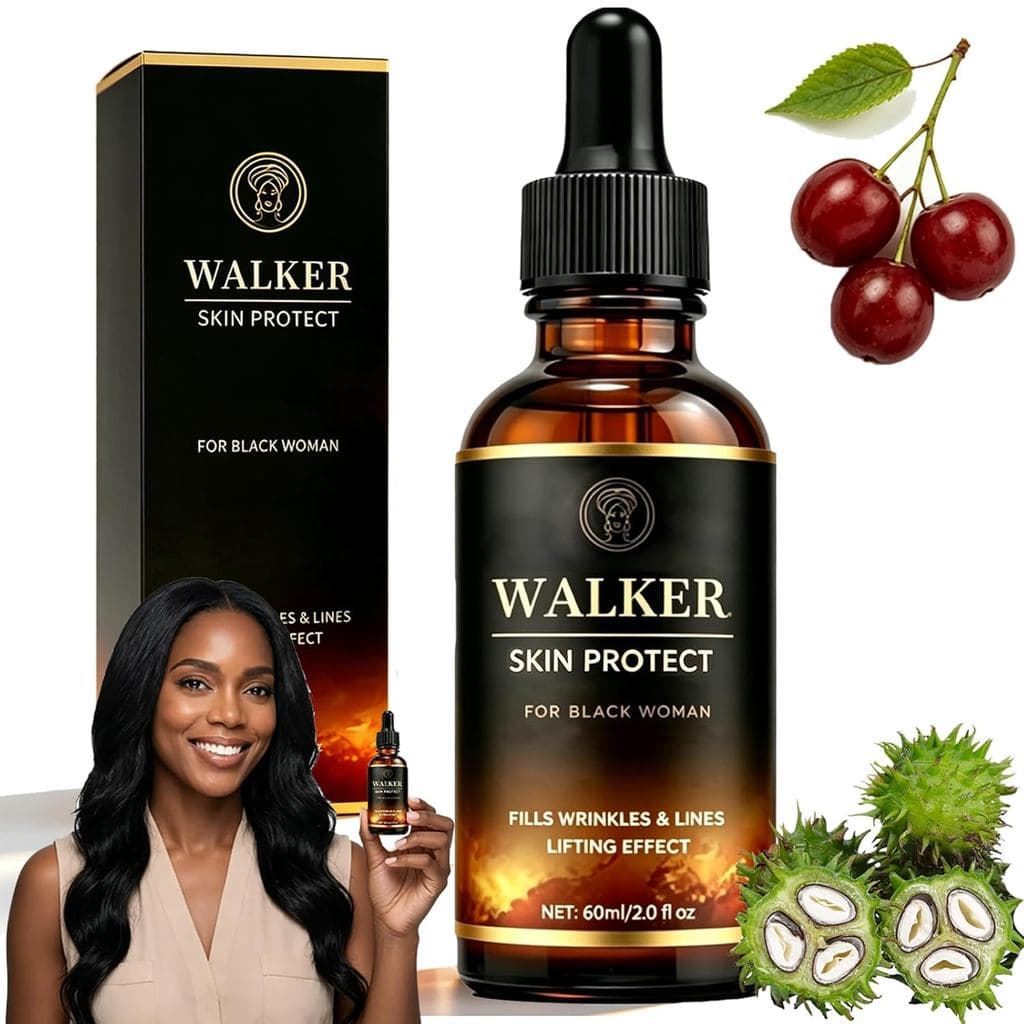 Sérum Protetor Walker, 60ml, Protetor Walker para Mulheres, Para Rugas e Linhas Finas, Sérum Facial Anti-Envelhecimento,