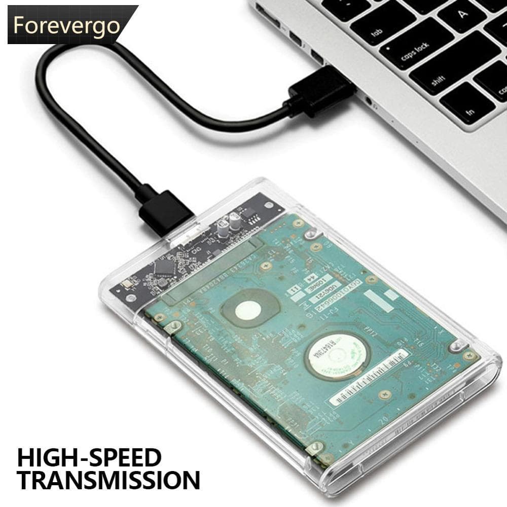 FOREVERGO Externo 2.5 Polegadas USB3.0 HDD Caso 5 Gbps Disco Rígido Gabinete De SATA SSD Armazenamento Para Laptop PC Pr