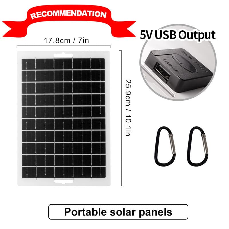 Painel de carregamento Solar acampamento ao ar livre carregador de banco de energia do telefone móvel flexível fotovolta