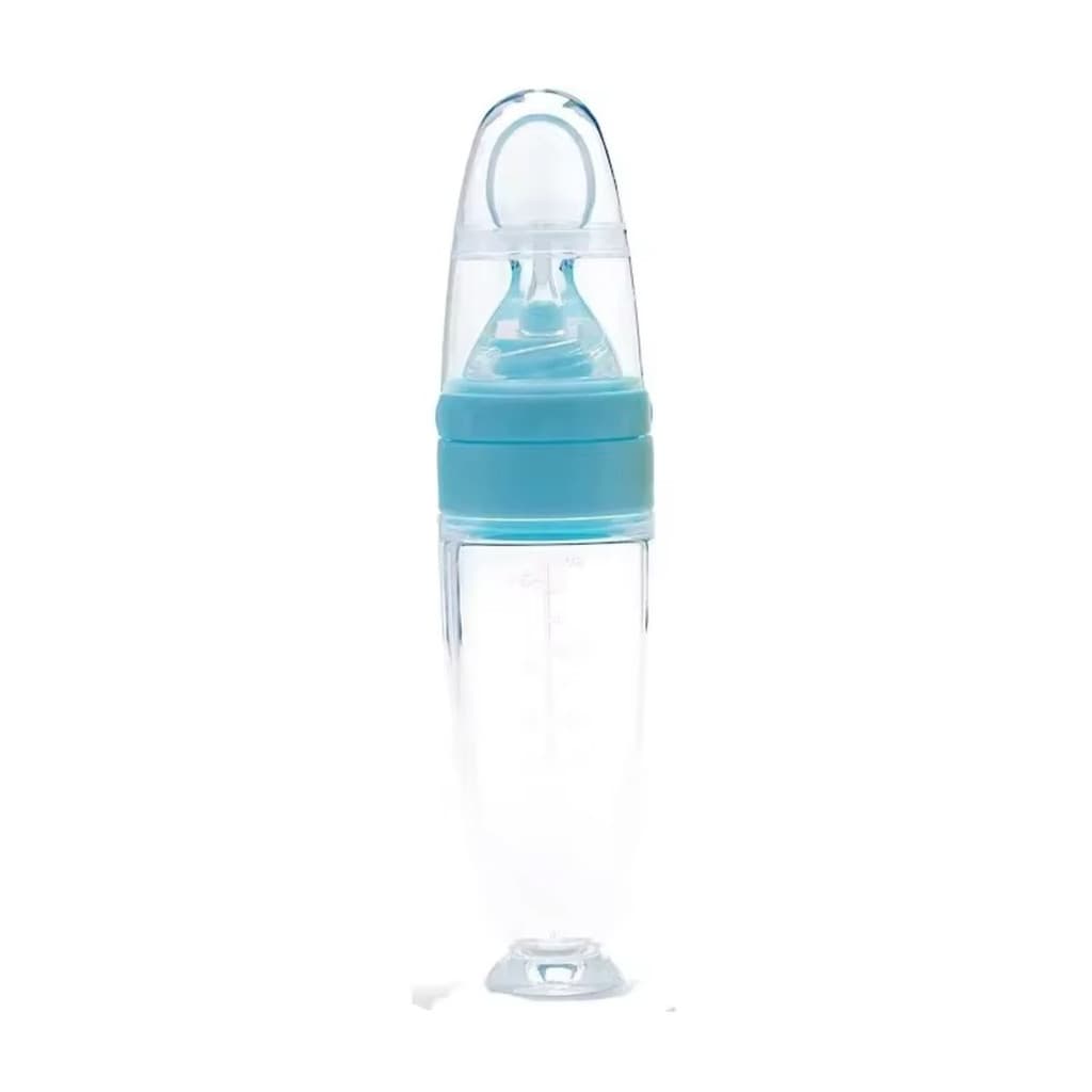 Mamadeira Colher Silicone 90ml Alimentador Bebê Dosador Papinha Frutas Introdução Alimentar