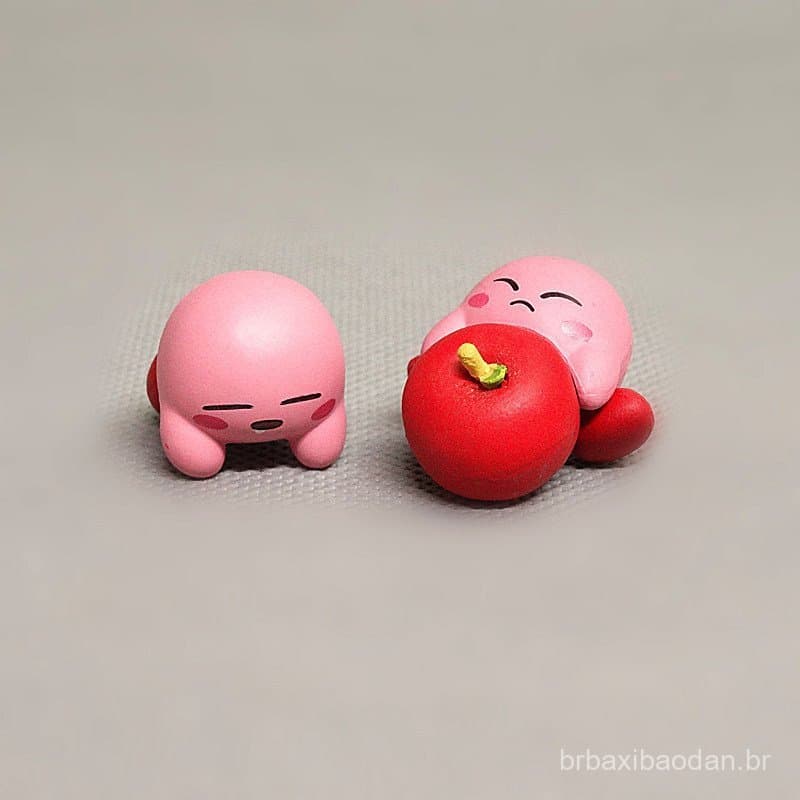 Novos produtos a granel para comércio exterior: figuras de brinquedos Kirby gashapon, miniaturas, ornamentos, materiais