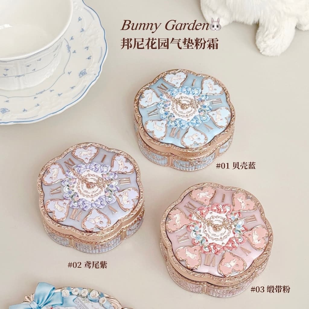 FLOWER KNOWS Bunny Garden Collection Base De Almofada Creme
