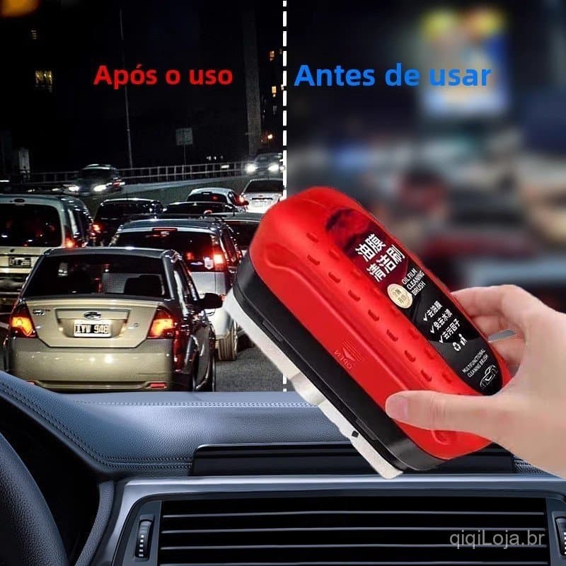 Limpador de para-brisa 120ml | Limpador de vidros automotivos com esponja anti-riscos e escova de polimento