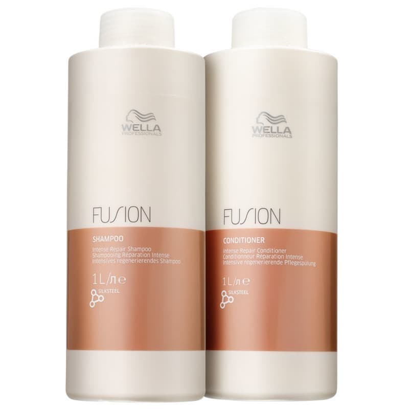 Kit Fusion Shampoo 1L Condicionador 1L - Wella Professionals