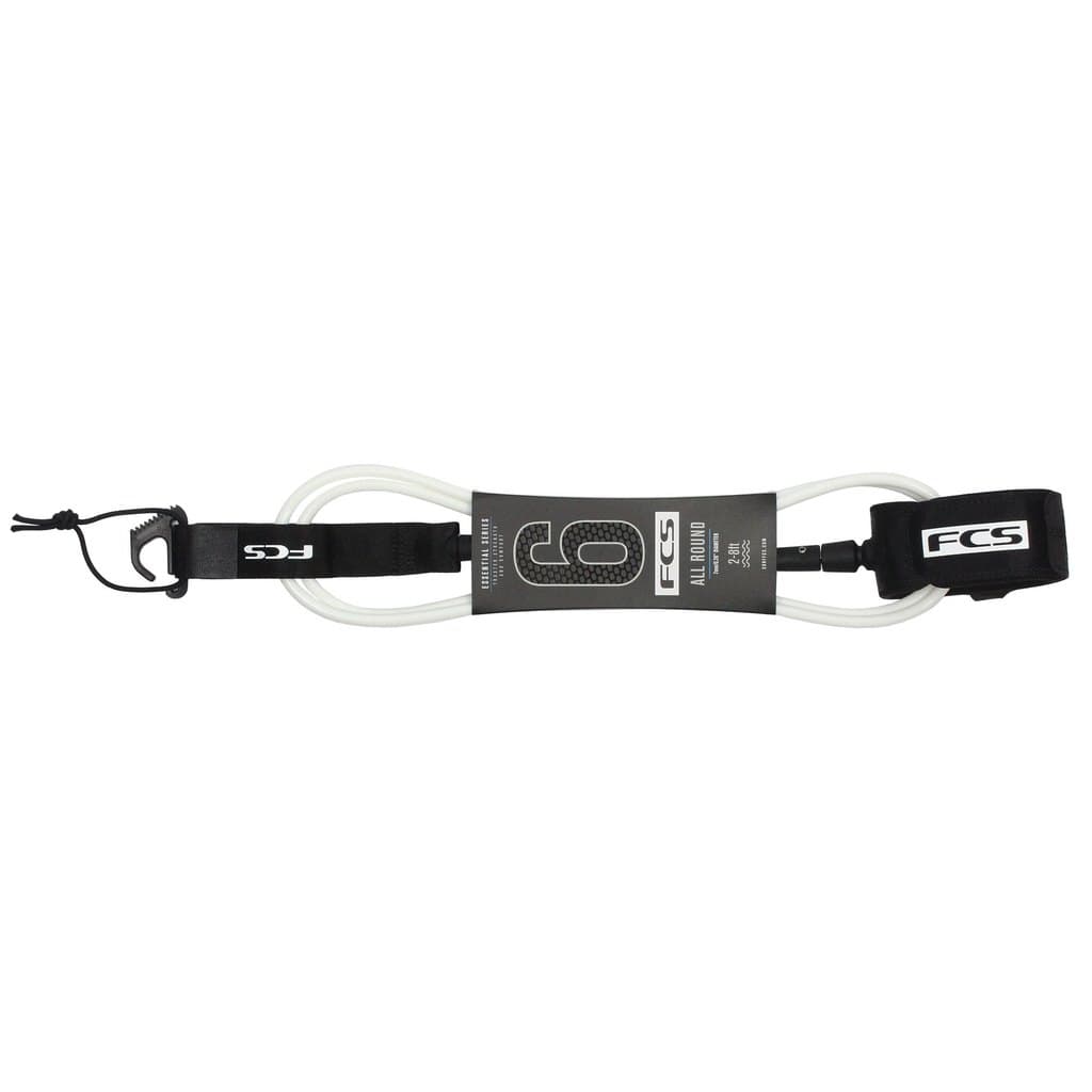 Leash FCS 6 x 7mm Regular All Round White Black