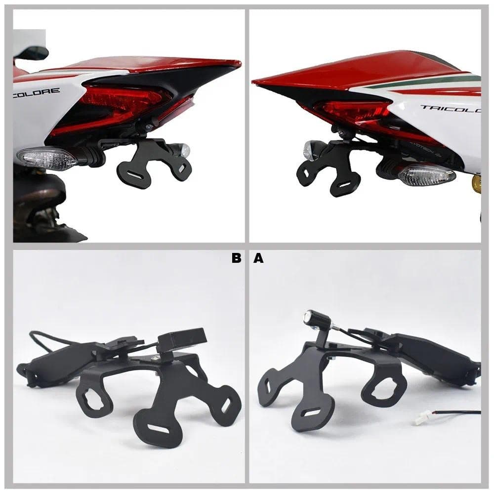 Para DUCATI 899 959 1199 1299 Panigale Motocicleta Ajustável E Fixo Luz Traseira Da Cauda Freio LED Sinais De Volta Supo