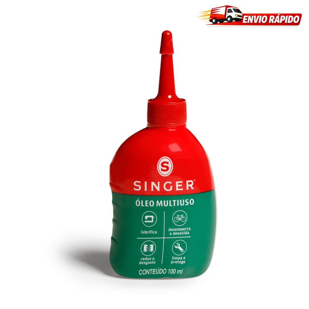 Óleo Singer Multiuso 100ml Lubrificante Máquina de Costura