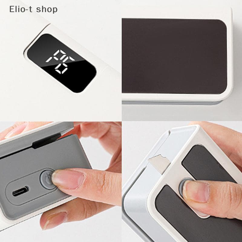 Elio-t Mini Selador De Sacos Plásticos 2 Em 1 Calor Térmico Bolsa Máquina Seladora De Paage Portátil Com Tela De Seis En