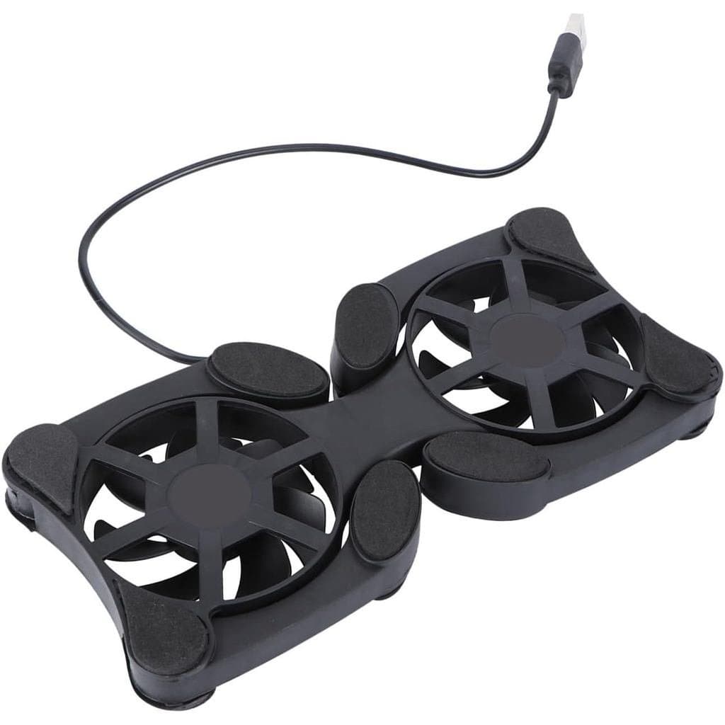Base de Resfriamento para Laptop com Ventilador, Alimentada por USB, Portátil, Suporte em ABS com 2 Ventiladores para Us