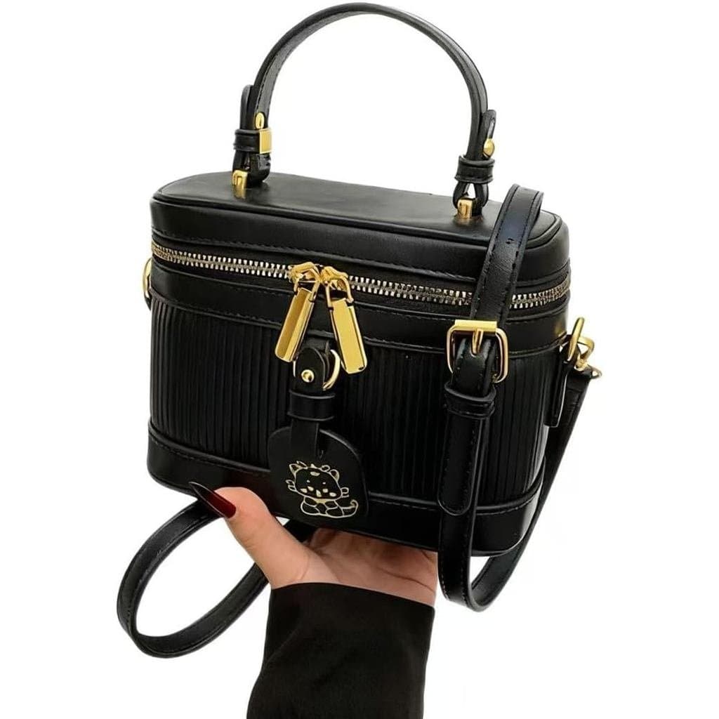 Bolsa de mão de designer e carteira feminina, bolsa preta de moda, bolsa bucket marrom, bolsa transversal, bolsa de mão