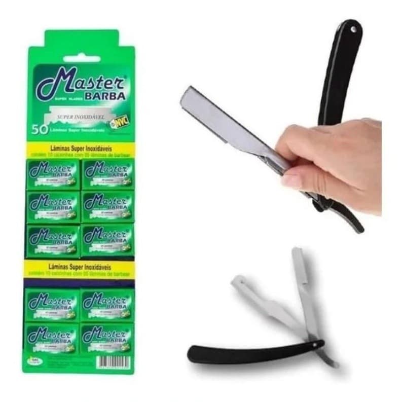 Lâmina Aço Master Barba navalha gilete