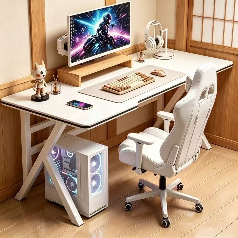 Mesa Gamer para Computador, Mesa de Escritório Home Office, Mesa de Estudo para Quarto, Escrivaninha