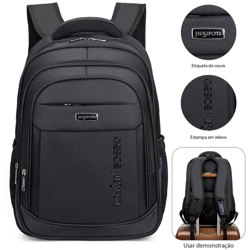 Mochila de negócios de grande capacidade para homens, mochila para laptop e trabalho