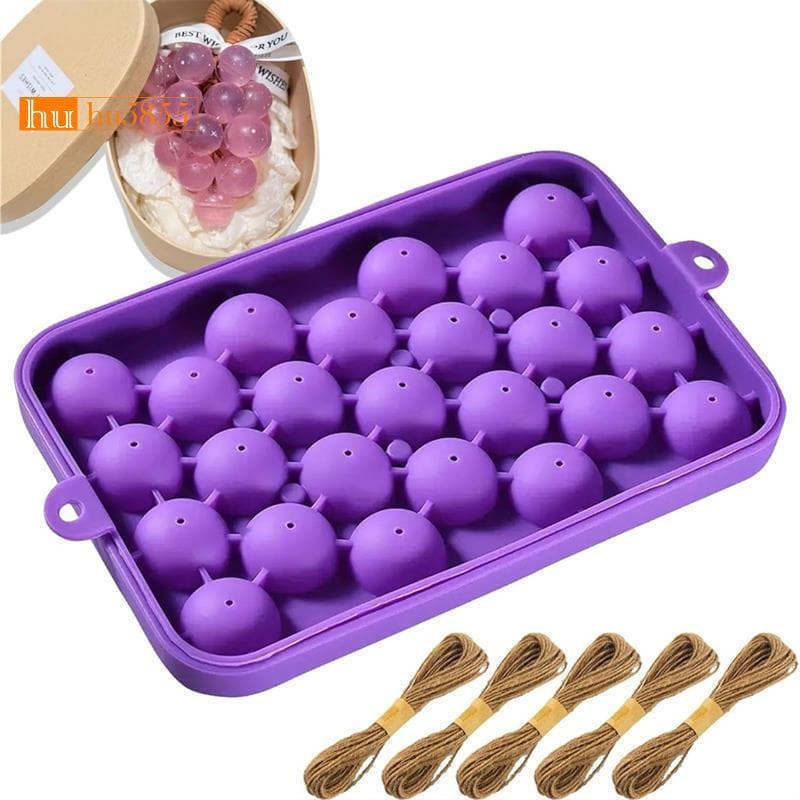 Molde de Silicone em Forma de Uva para Sabonete Artesanal, Kit de Fabricação DIY, Molde Exquisito (Ingredientes Não Incl