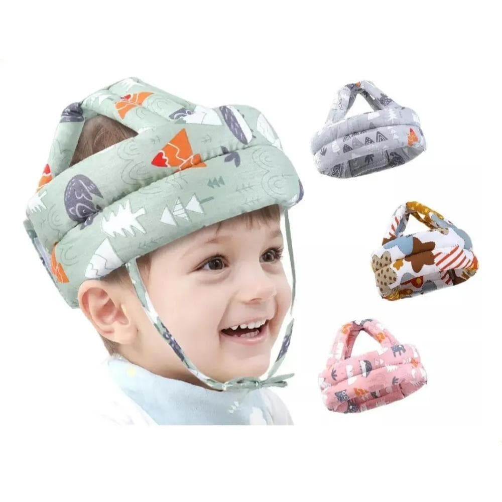 CAPACETE DE PROTEÇÃO PARA BEBÊ ANTICHOQUE AJUSTÁVEL 70CM PROTETOR DE CABEÇA INFANTIL SEGURANÇA PARA ENGATINHAR 18X12CM