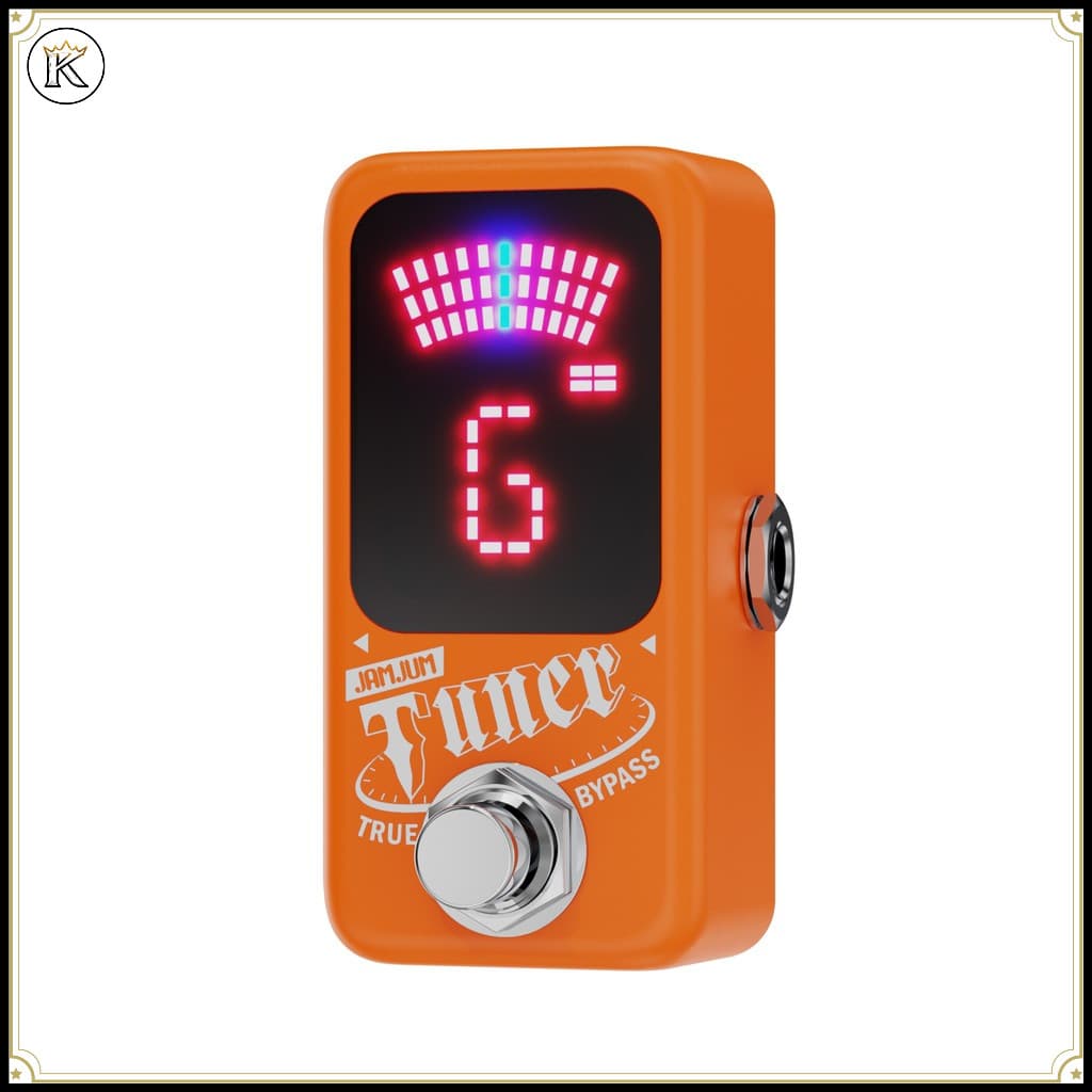 JAMJUM Pedal Afinador Cromático Portátil Profissional Stompbox Adequado Para Guitarra E Baixo Instrumento Musical Desemp