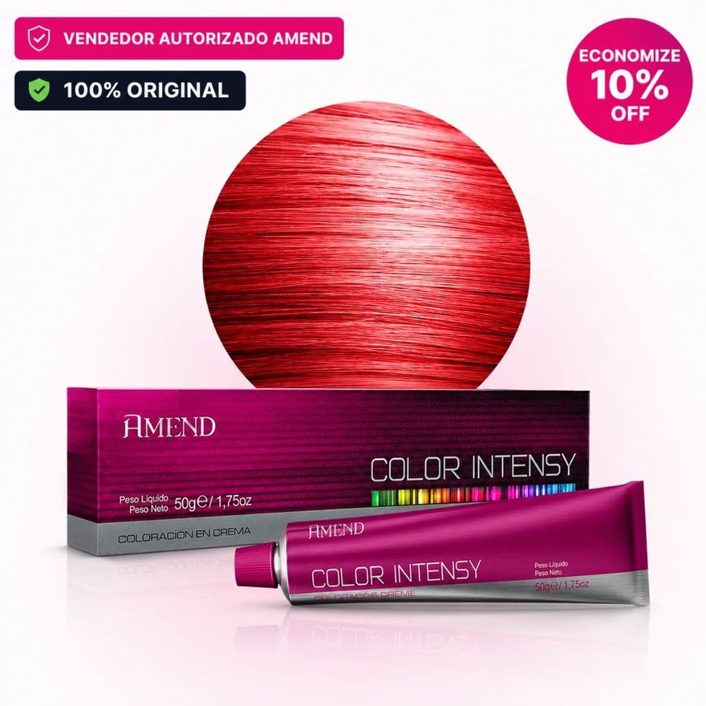 Coloração 0.6 Vermelho Intensificador Color Intensy Amend Cosmetics 50g