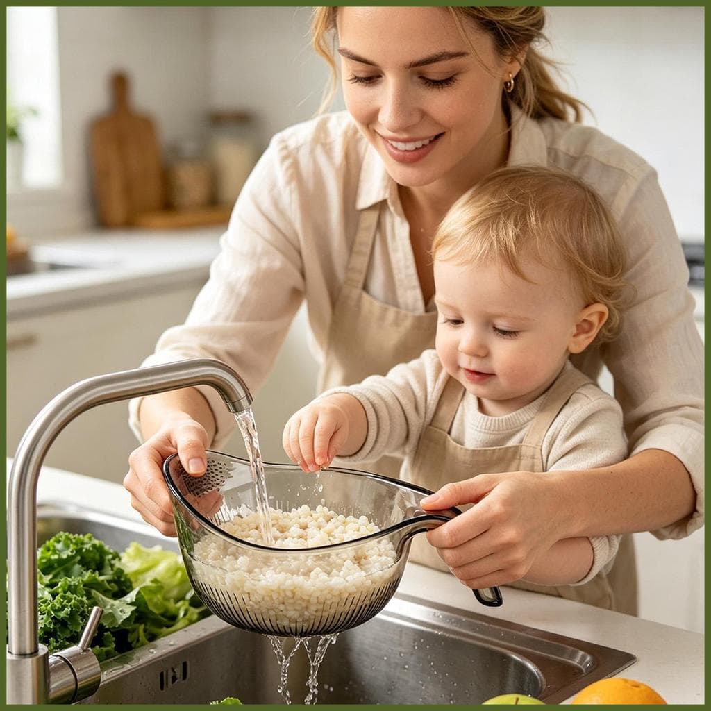 Tigela De Lavagem De Arroz , Escorredor De Vegetais , Com Alça Ergonômica , Limpador Para Casa , Cozinha , Pia tiankarbr