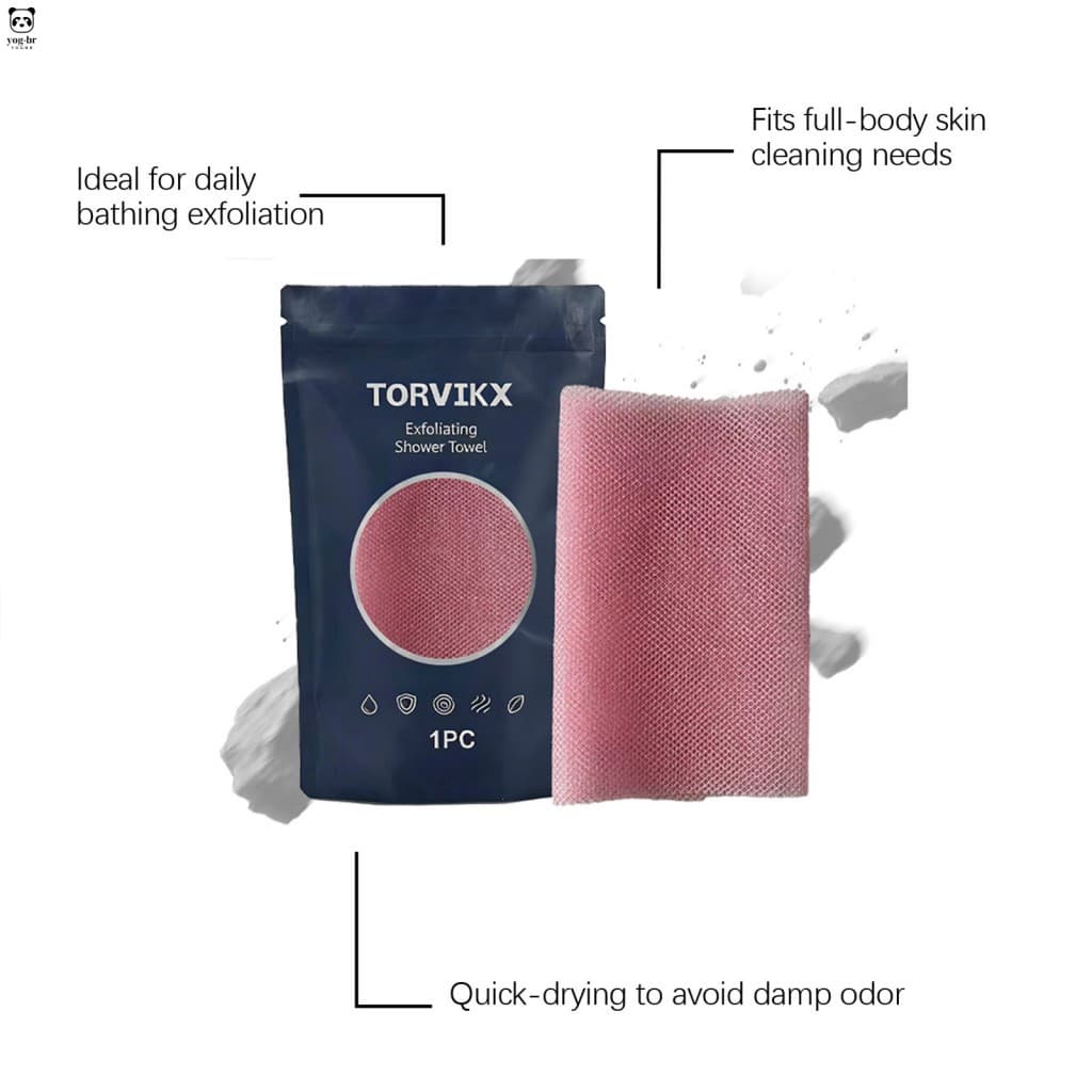Toalha De Banho De Nylon Para Esfoliação Corporal , Secagem Rápida E Ferramenta Durável De Limpeza De Banheiro