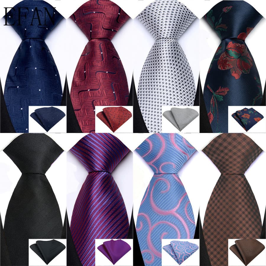 Gravata Vermelha Preta Marrom 8cm Para Homens , De Luxo , Lenço De Bolso , Conjunto Quadrado , Formal , Casamento , Fest