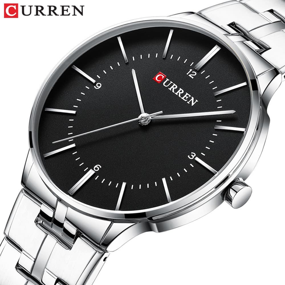 Relógio Masculino CURREN Simples Casual em Aço Inoxidável à Prova d'Água Sem Caixa 8321 XS EUMW FBAX