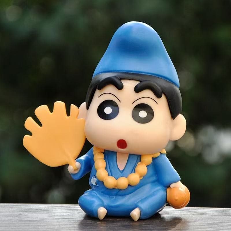 Versão Q Crayon Shin-Chan Jigong Figura COS Jigong Trendy Play Decoração de carro Console central Decoração Modelo Desen